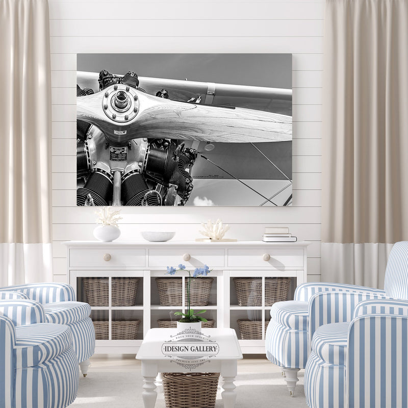 Vintage Propeller in Black & White