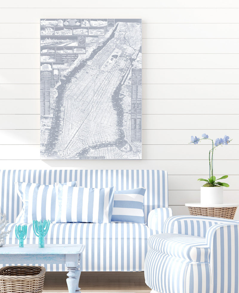 New York City - Manhattan Vintage Map