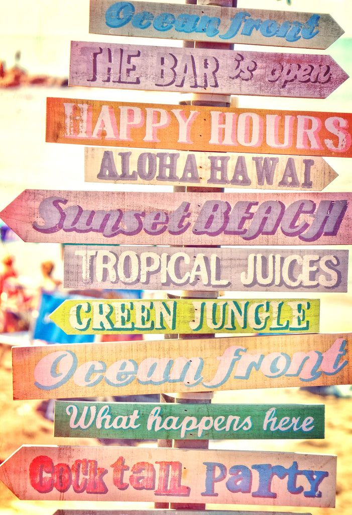 Tropical Sign, Beach Signs - Tropical Destination