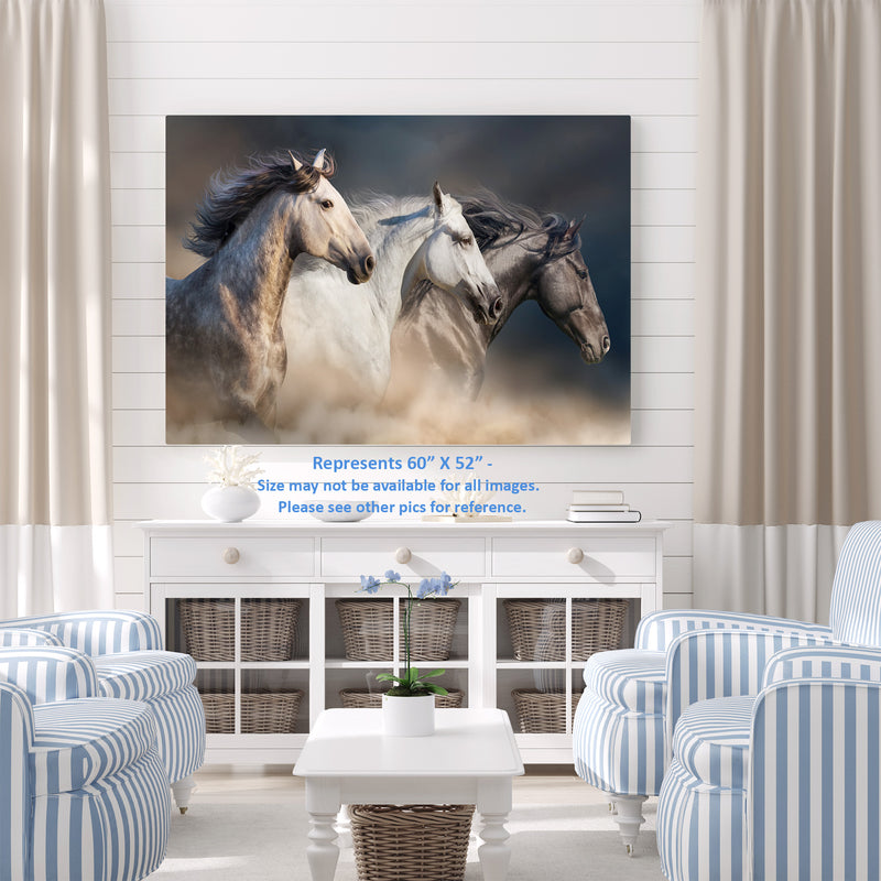 Horses Running in the Wind