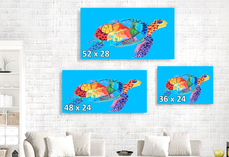 Cute Colorful Sea Turtle