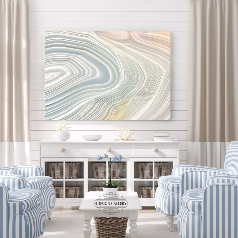 Natural Neutral Tone Agate Stone in Abstract Style (Part One)