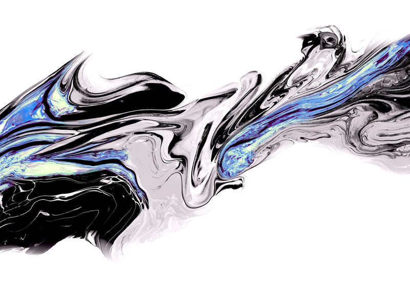 Silver Metal, Modern Molten Liquid in Sleek Contemporary Abstract