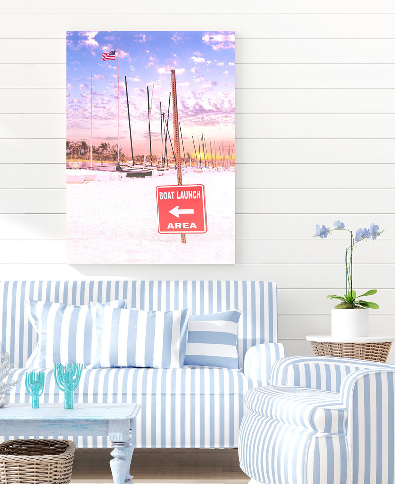 Boat Launch Area on a Sailboat Beach