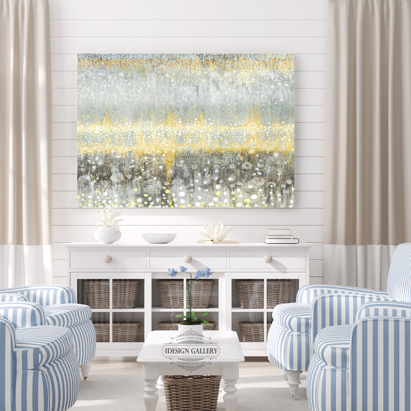 Rain Yellow Abstract