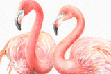 Pink Profile Pair Flamingo's